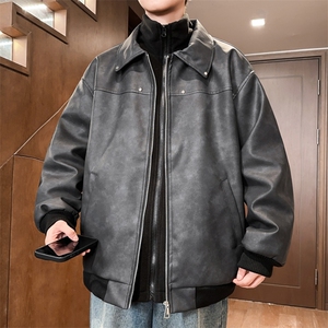 三合一加厚皮夹克棉衣男冬季男士棉服棉袄A266-PYT0101-特批P113图片