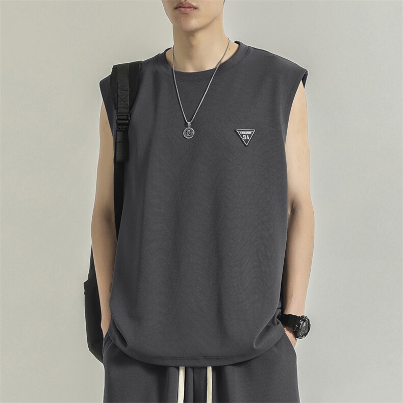 无袖夏季薄款宽松冰丝短袖速干篮球衣服背心休闲TT382-特批34,男装背心/马甲,星座718