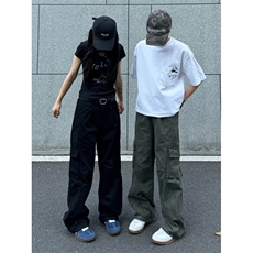 1506/QYK510/P62新款宽松休闲裤男韩版潮流坠感阔腿拖地长裤，男装休闲裤，星座1506