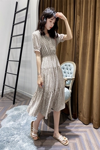 现货已出不断货2021夏装新款碎花裙 166-QZ05图片