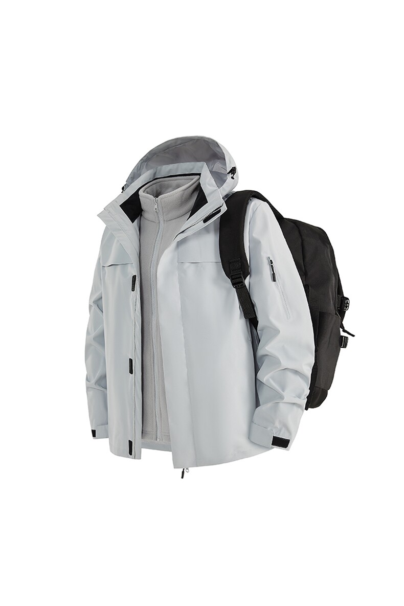 冲锋衣2025新款秋冬三合一户外防风登山运动外套A436-6688-P105,男装夹克,电商A436