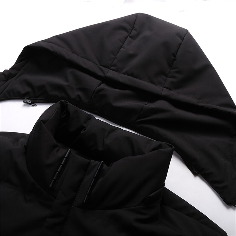 秋冬羽绒服男士连帽羽绒服拉链中年保暖羽绒外套KCN20852-5-P255，男装羽绒服，电商B212（原钱塘6029）