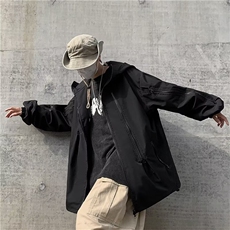 春秋外套男潮牌宽松ins高街hiphop休闲夹克韩版潮流上衣，男装夹克，星座716-3