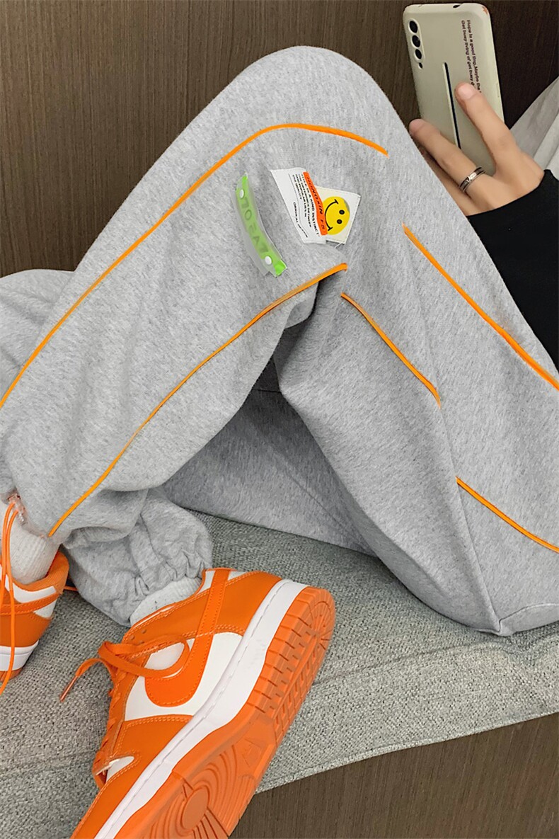 ！2023春夏新款潮牌中性运动裤男女百搭束脚裤卫裤K2029P50,男装休闲裤,电商B220