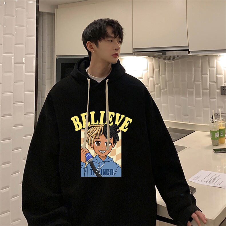 纯棉连帽卫衣男大码运动帽衫宽松薄WY2271-P35图片