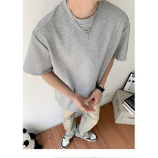 t恤男生美式短袖夏季潮牌五分袖T0142-P40，男装T恤，星座308B-2