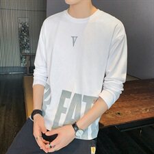 男士长袖t恤卫衣上衣服宽松潮流男装体桖纯棉秋衣打底衫DS920T，男装T恤，电商A102