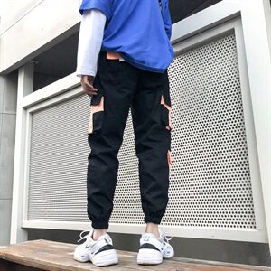 秋季工装休闲裤男束脚裤港风男裤子1304-1-K048P36图片
