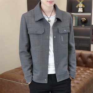 秋季高品质男式翻领夹克外套型男休闲百搭青年外套男N7903-P110图片