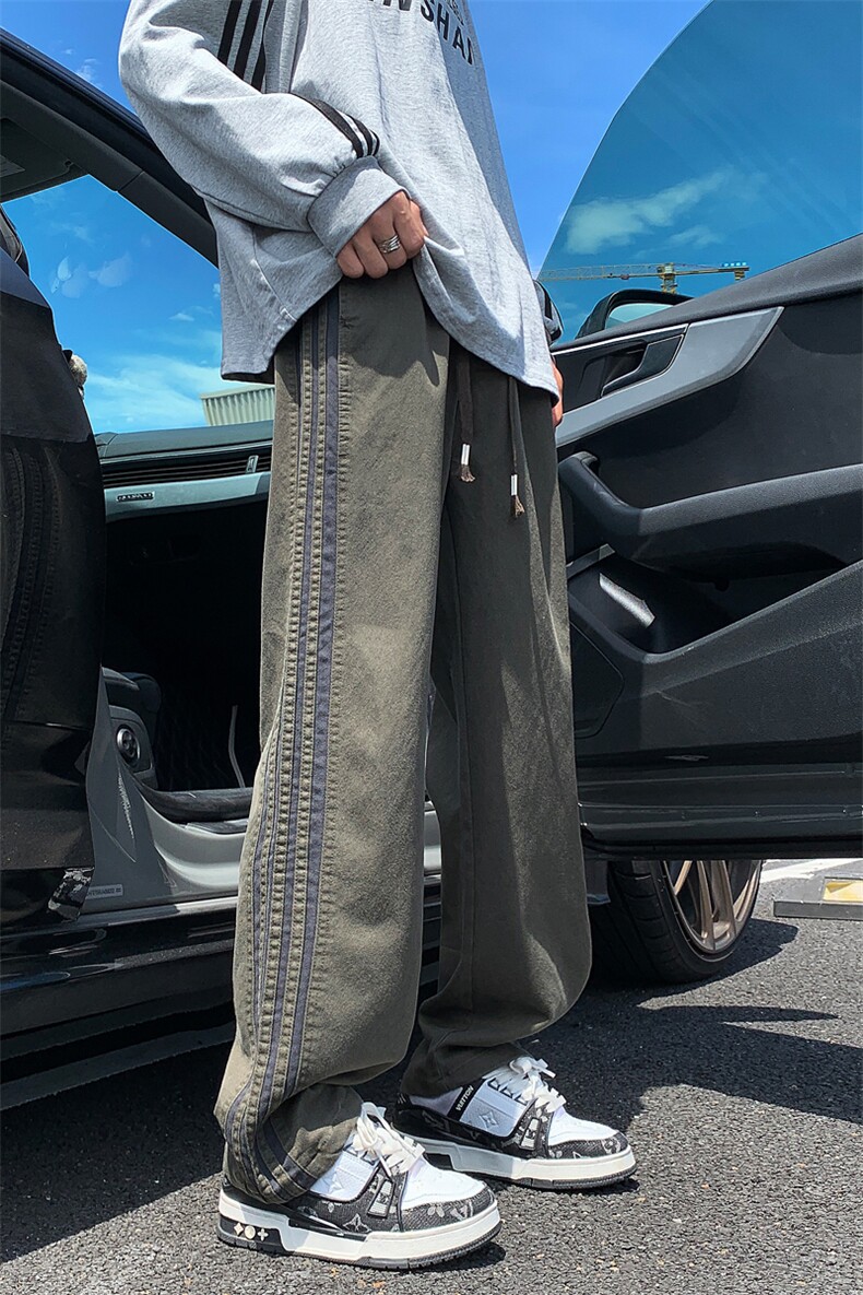 自己图春秋条纹工装休闲裤潮GK39-特P38-限价68-现货,男装休闲裤,星座310A-1