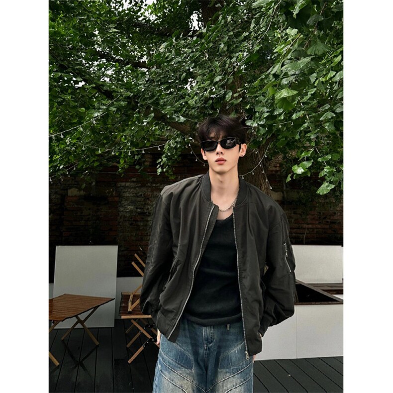 【有货】cleanfit棒球服外套高级感痞帅飞行员夹克JH8820LL-P58,男装夹克,星座1007（原301D）