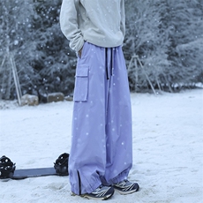 防水加绒内胆宽松滑雪裤外景XZ604-K141JR-P75控118，男装卫衣，星座604