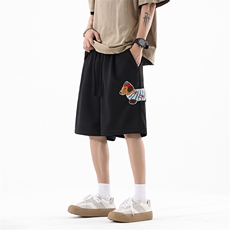 短裤夏季腊肠狗卫裤男春秋宽松阔腿五分裤25XD23072特批25，男装休闲裤，电商A042