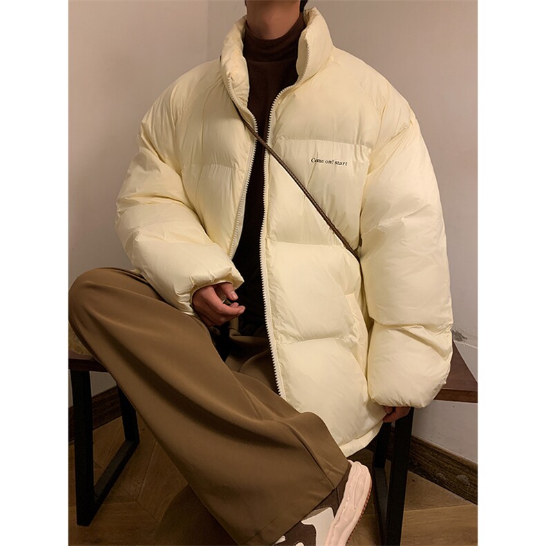 情侣款加厚羽绒服男冬季宽松立领男士羽绒衣外套A266-YR01-P110，男装羽绒服，电商A266