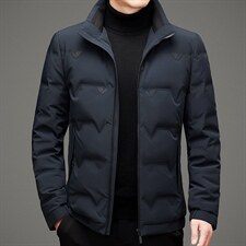 BAMJ-2175钱塘2020-2秋冬季厚款羽绒服中年男士休闲简约外套P288，男装羽绒服，钱塘207-2