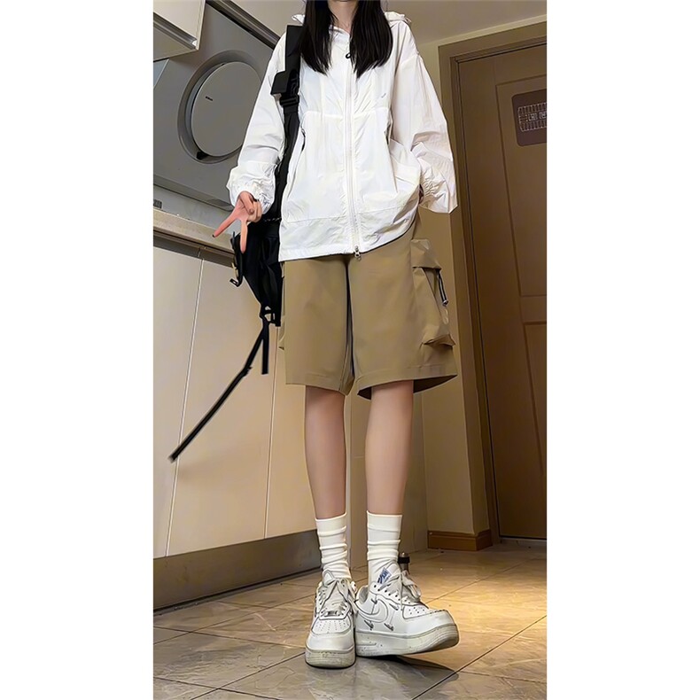 主推工装短裤情侣宽松户外防水速干五分裤K836特P35控55,男装牛仔裤,电商A309