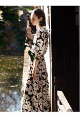 现货高品质大花连衣裙品牌，女装连衣裙，伊奈秀E∩ΛXU(5F)