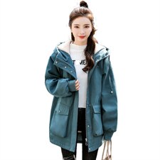 2024冬季新款胖MM200斤加绒加厚外套棉服宽松休闲保暖大码派克服，女装棉衣/棉服，妃曼