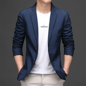 西装外套男春秋便西2023新款秋季中年爸爸装单件上衣男士休闲西服图片
