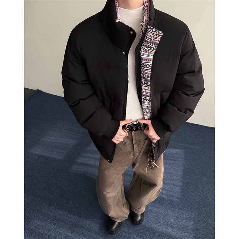 深度库存棉衣男宽松面包服立领加厚棉袄DSA157B-M8832-TP73图片