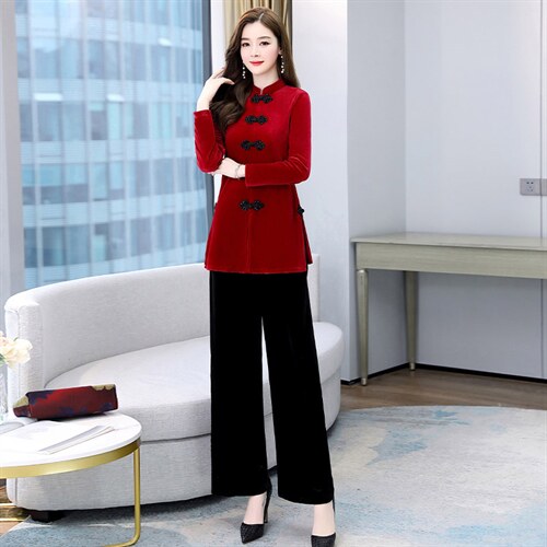 两件套潮流气质舒适柔软修身显瘦2023年春季阔腿裤,女装套装/套裙,韩然一族