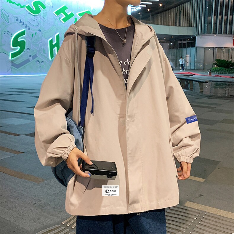 JK41062-P85加棉款-P115纯棉连帽夹克男士大码工装夹克男外套男,男装夹克,电商A040