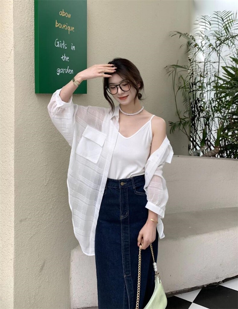 沐沐2022夏格子两件套，，其它，沐·沐