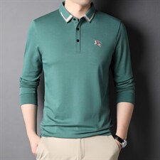 CE612钱塘2020-2中年男士春秋新款商务休闲简约长袖T恤货稳P62，男装T恤，钱塘207-2
