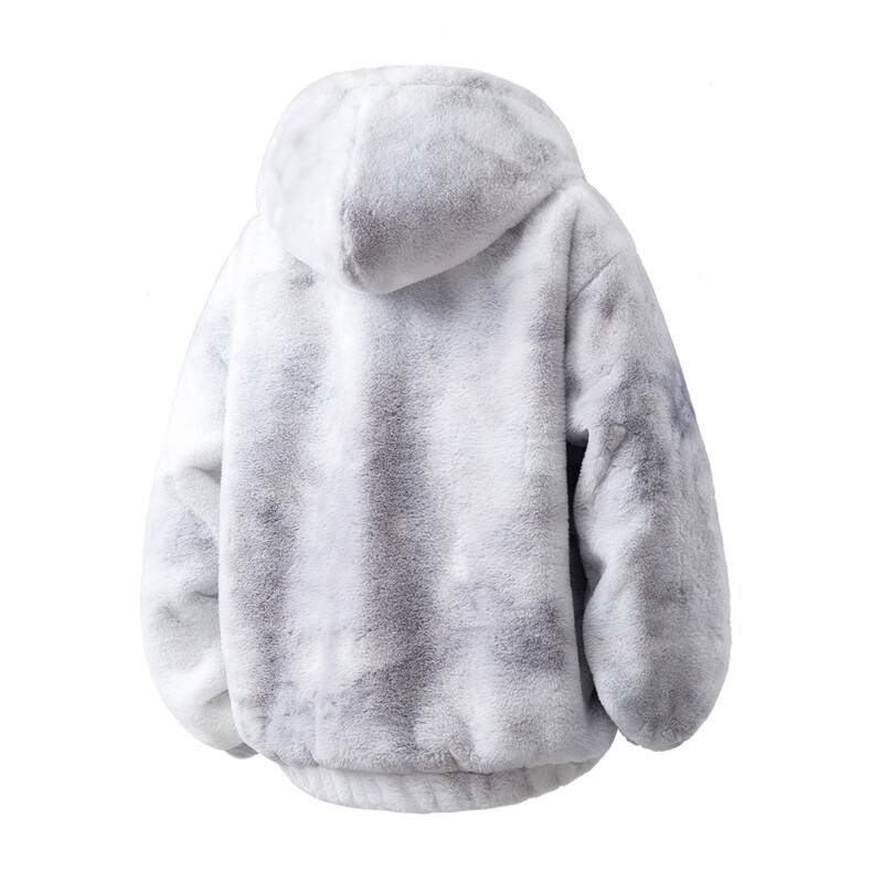 羊羔毛棉衣潮扎染情侣大码M-5XL毛绒外套男MY78198P138控198，男装棉衣，星座227-7