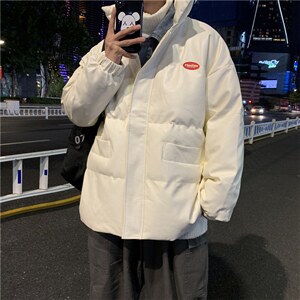 2021秋冬港风服假两件牛仔拼接衣韩版袄男潮 现货 W133-P95图片