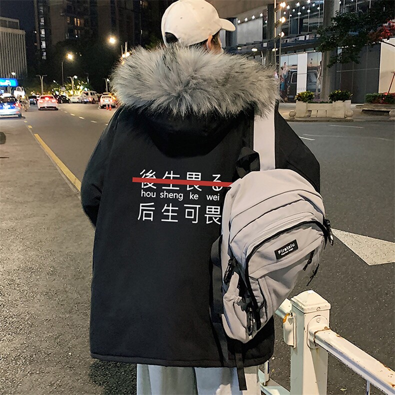 MM48028-P130冬季大毛领棉衣男士大码加厚棉袄男棉服,男装棉衣,电商A040