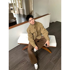 网图有货美式vingate卡其色工装夹克男女宽松哈灵顿外套A901-P78，男装夹克，星座1505