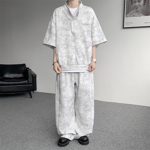 可拆开卖！立领POLO衫短袖t恤套装男生休闲运动青少年搭配帅气夏图片