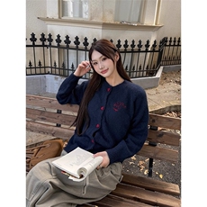 韩系氛围感穿搭减龄洋气毛外穿慵懒风开衫外套MY2505，女装短外套，星座208-5