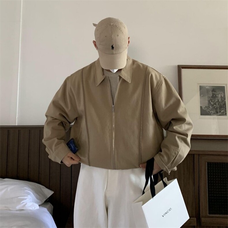 816B-JK120-P105韩版男士短款翻领宽松夹克休闲拉链外套韩,男装夹克,星座816B