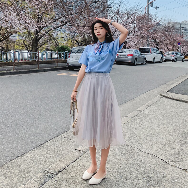 网纱连衣裙2021夏季季新款休闲舒适纯色常规,女装连衣裙,艾艾淮淮
