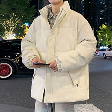 可二开高品质潮牌宽松PU皮衣棉服情侣棉衣A161-MY8170，男装皮衣，电商A161
