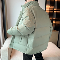 （）卡通工重艺立领潮牌宽松落肩情侣200斤团体情侣羽绒服，男装羽绒服，星座301D-4(原星座1004-4）