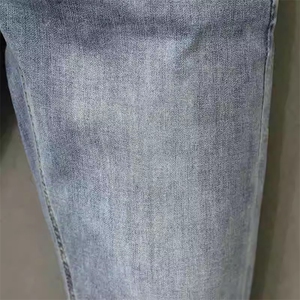 1506-1/KT6761/P49潮牌韩版修身小脚高端弹力蓝色九分裤百搭男款图片