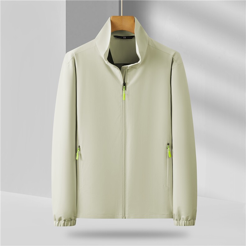 时尚立领拉链冲锋衣简约百搭秋冬外套男女同款舒适保暖，女装短外套，玖雅羊绒