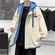 假两件外套男春秋季设计感韩版潮牌宽松夹克22111-73控118，男装夹克，星座717