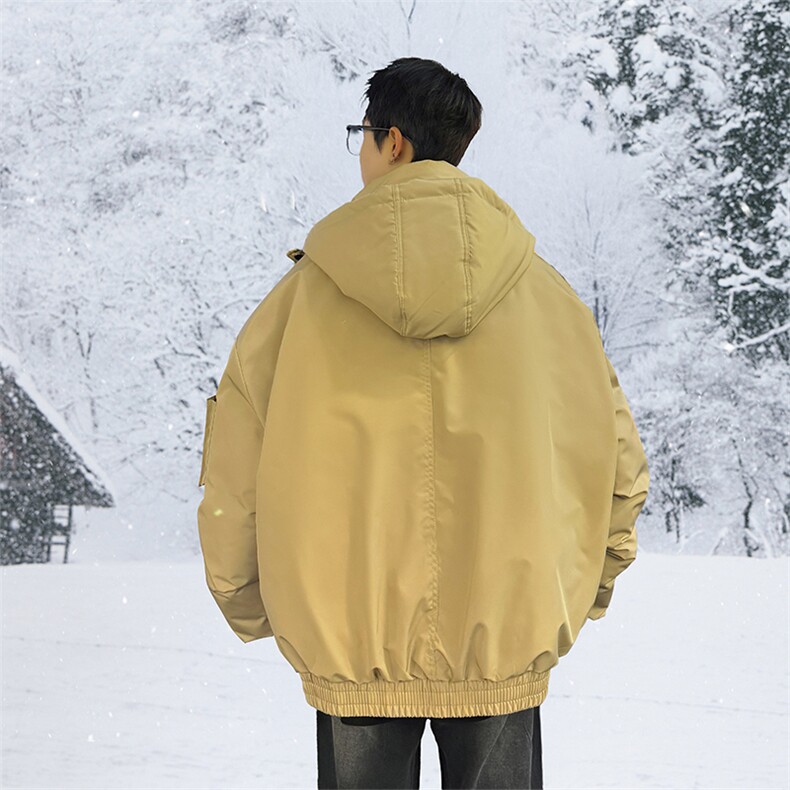 棉服男冬季新款港风宽松连帽棉衣MF9006-P90,男装棉衣,星座214-3