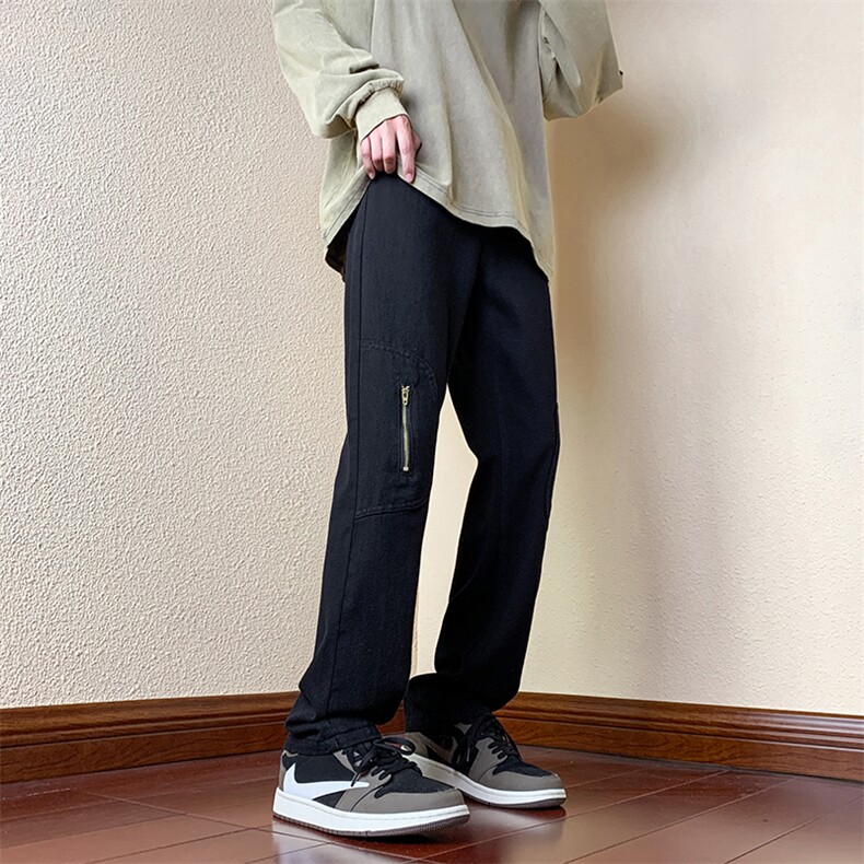 B221 美式ins高街小众拉链小脚牛仔裤 LK23007-P60 控78图片