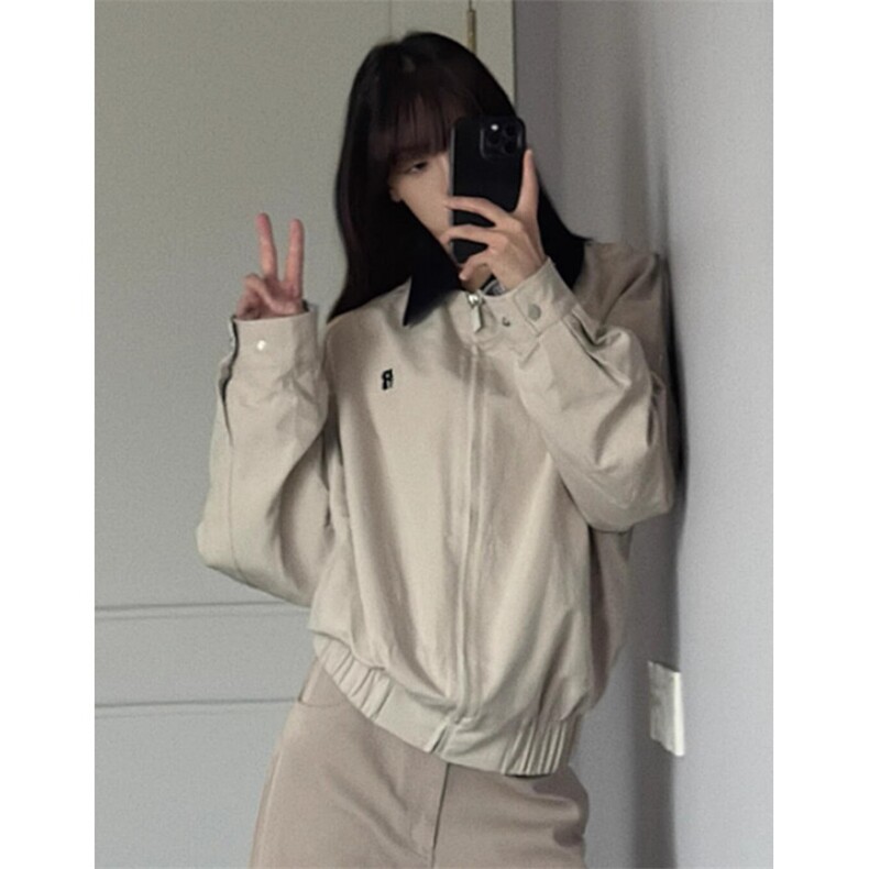 复古棒球服外套女春秋2025新款巨好看早秋季开衫夹克上衣 J8325图片
