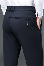 新款休闲裤男宽松秋冬厚款中年商务休闲弹力爸爸装长裤，男装休闲裤，电商B212（原钱塘6029）