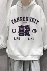 WY2256-P35加绒款-P40纯棉连帽卫衣男大码运动帽衫宽松薄外套男，男装卫衣，电商A040
