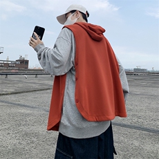 秋冬中性毛线马甲无袖背心休闲开衩情侣针织衫上衣外套H204/P50，男装背心/马甲，电商A221A