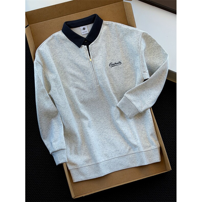 秋冬假两件polo卫衣厚实套头上衣N6615-P75,男装卫衣,星座1012-1