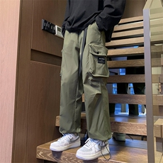 24春款港风工装裤休闲裤束脚裤男KP208P55，男装休闲裤，星座1204-3