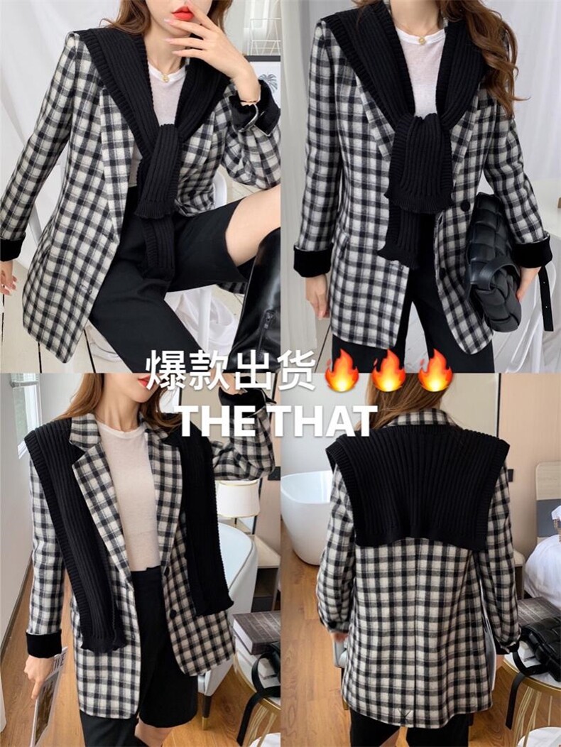 秋冬羊毛呢料西服外套，其它，得到THETHAT